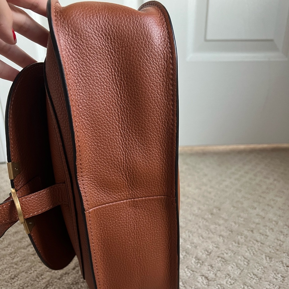 Chloe Brown Leather Satchel with Gold Hardware - Picture 4 of 5